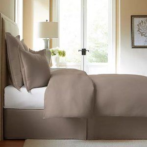 Cotton Collection Twin Tailored Bedskirt in Canvas